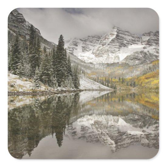 USA, Colorado, White River National Forest, Square Sticker