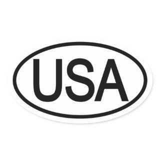 USA Country of Origin Oval Decal Oval Sticker