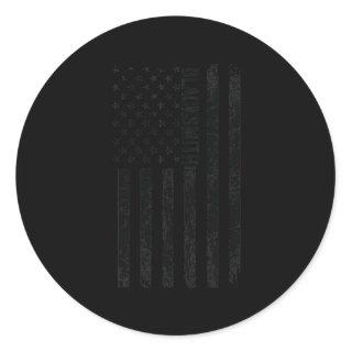 USA Flag Blacksmithing Proud American Blacksmith  Classic Round Sticker