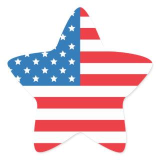 USA Flag Star Stickers