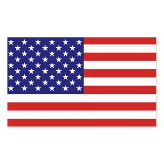 USA Flag stkcnt Rectangular Sticker