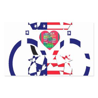 USA Hope Beautiful Amazing National Flag Design Ar Rectangular Sticker