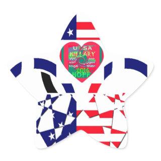 USA Hope Beautiful Amazing National Flag Design Ar Star Sticker