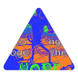 USA Hope: Stronger Together Patriotic Design Triangle Sticker
