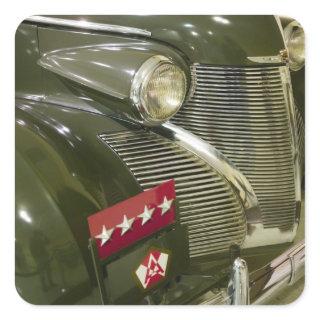 USA, Kentucky, Fort Knox: Patton Museum of Square Sticker