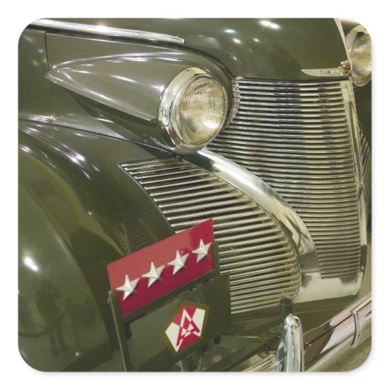 USA, Kentucky, Fort Knox: Patton Museum of Square Sticker