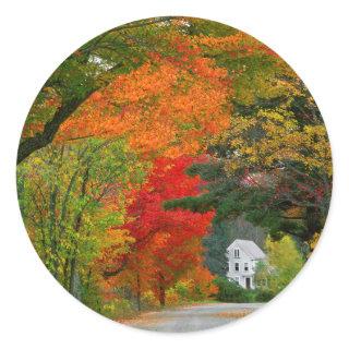 USA, New England, New Hampshire, Andover Classic Round Sticker