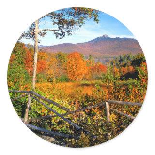 USA, New England, New Hampshire, Chocorua Classic Round Sticker