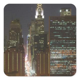 USA, New York City, View of Midtown with Square Sticker