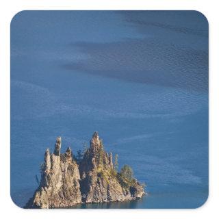 USA, Oregon, Crater Lake, Phantom Ship Square Sticker