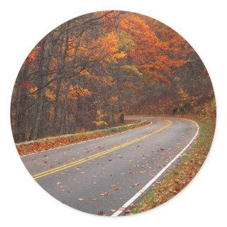 USA, Virginia, Shenandoah National Park, Skyline Classic Round Sticker