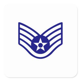 USAF E-5 STAFF SERGEANT SQUARE STICKER
