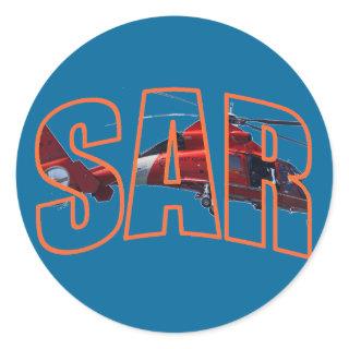 USCG  SAR CLASSIC ROUND STICKER