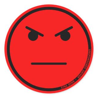 USD Rage Face Red (3 inch) Sticker
