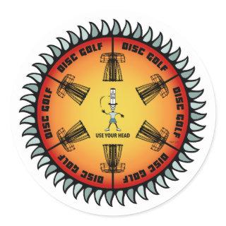 Use Your Head 2 Classic Round Sticker