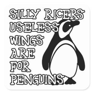 Useless Wings Square Sticker