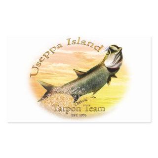 Useppa Island Tarpon Team Products Rectangular Sticker