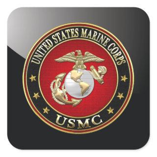 USMC EGA [Special Edition] [3D] Square Sticker