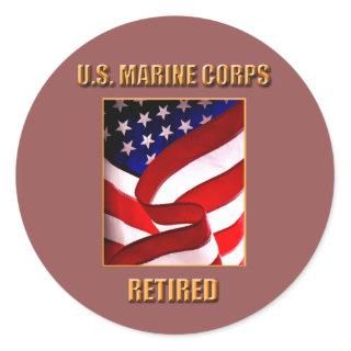 USMC Retired Sticker