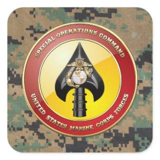 USMC Special Operations Command (MARSOC) [3D] Square Sticker