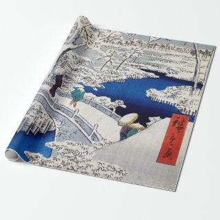 Utagawa Hiroshige - Drum Bridge at Meguro