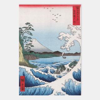 Utagawa Hiroshige - Sea off Satta, Suruga Province  Sheets