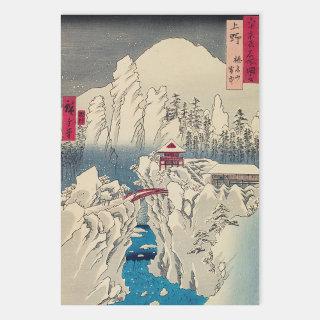 Utagawa Hiroshige - Snow on Mount Haruna  Sheets