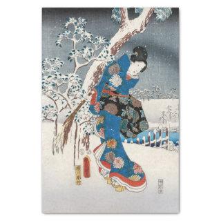 Utagawa Hiroshige - Tale of Genji, Elegant Woman Tissue Paper