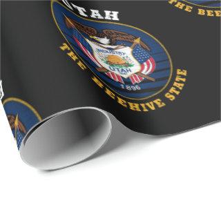 UTAH BEEHIVE STATE FLAG