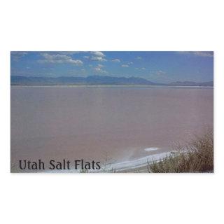 Utah Salt Flats Rectangular Sticker