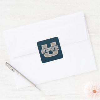 Utah State University Logo Square Sticker