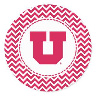 Utah U Classic Round Sticker