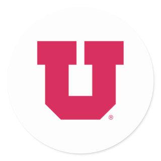 Utah U Classic Round Sticker
