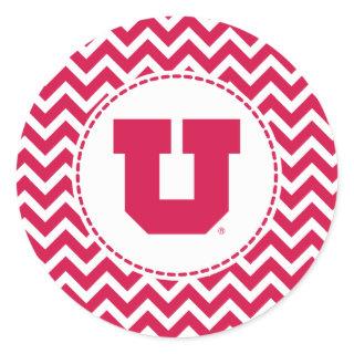 Utah U Classic Round Sticker