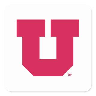 Utah U Square Sticker