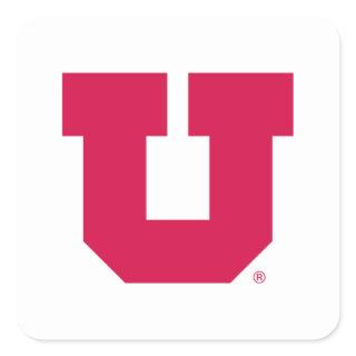 Utah U Square Sticker