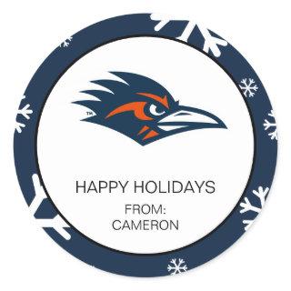 UTSA Roadrunners Holiday Spirit Classic Round Sticker