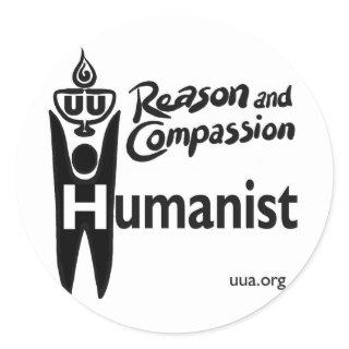 UU Humanist Classic Round Sticker