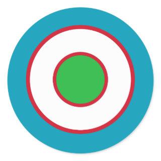 Uzbekistan country roundel flag symbol circle army classic round sticker