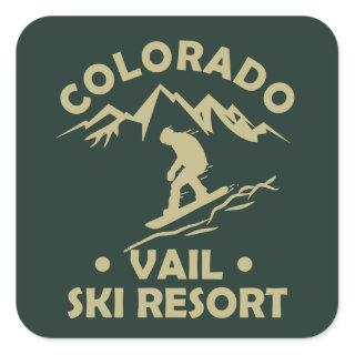 Vail Colorado Square Sticker