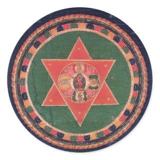 Vajravarahi Vajrayogini Tibetan Buddhist Mandala Classic Round Sticker