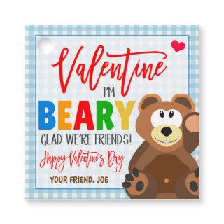 Valentine Bear Gift Tag