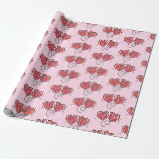 Valentine Elegant Interlocked Hearts Design