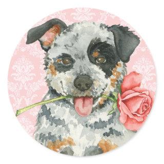 Valentine Rose ACD Classic Round Sticker