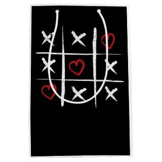 Valentine Tic Tac Toe Hearts Valentines Day Valent Medium Gift Bag