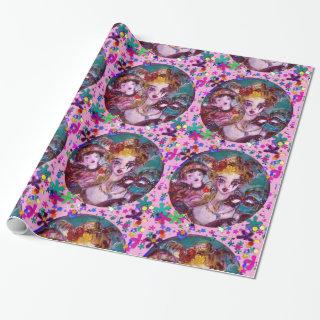 VALENTINE VENETIAN MASQUERADE MASKS AND CONFETTI