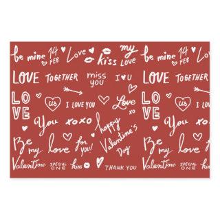 Valentines 19" x 29"  Sheets, Matte