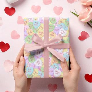 Valentine's Day Candy Hearts Cute Pattern