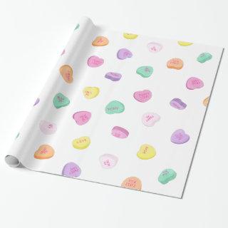 Valentines Day Candy Hearts Pattern