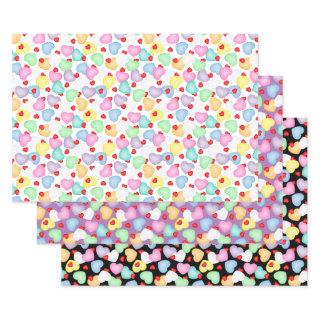 Valentine's Day Candy Hearts Pattern  Sheets
